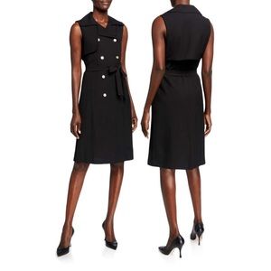 NWT Neiman Marcus Trench Belted Midi Dress MSRP$142